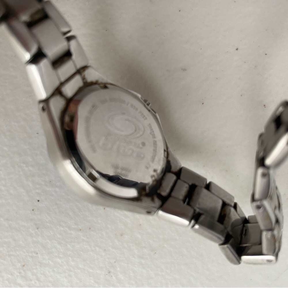 Fossil Blue Watch Blue Green Dial Silver Tone - Picture 9 of 11